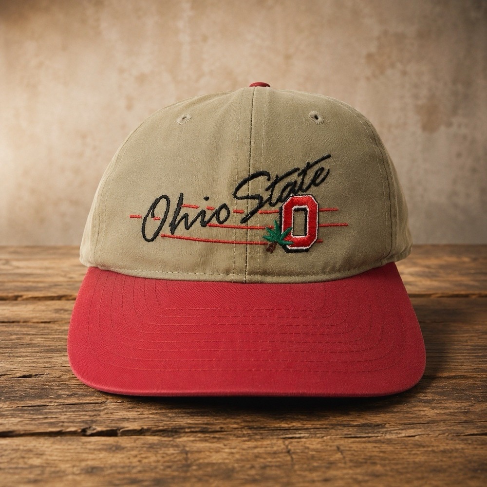 Vintage Ohio State Buckeyes Hat Cap Snap Back Mens One Size NCAA Football Rage
